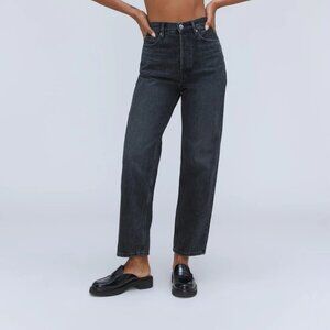Everlane Rigid Way-High Jean | Worn-In Black | Size 27 | 29.5" Inseam